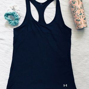 Under Armour HeatGear Navy Racerback Mesh Tank